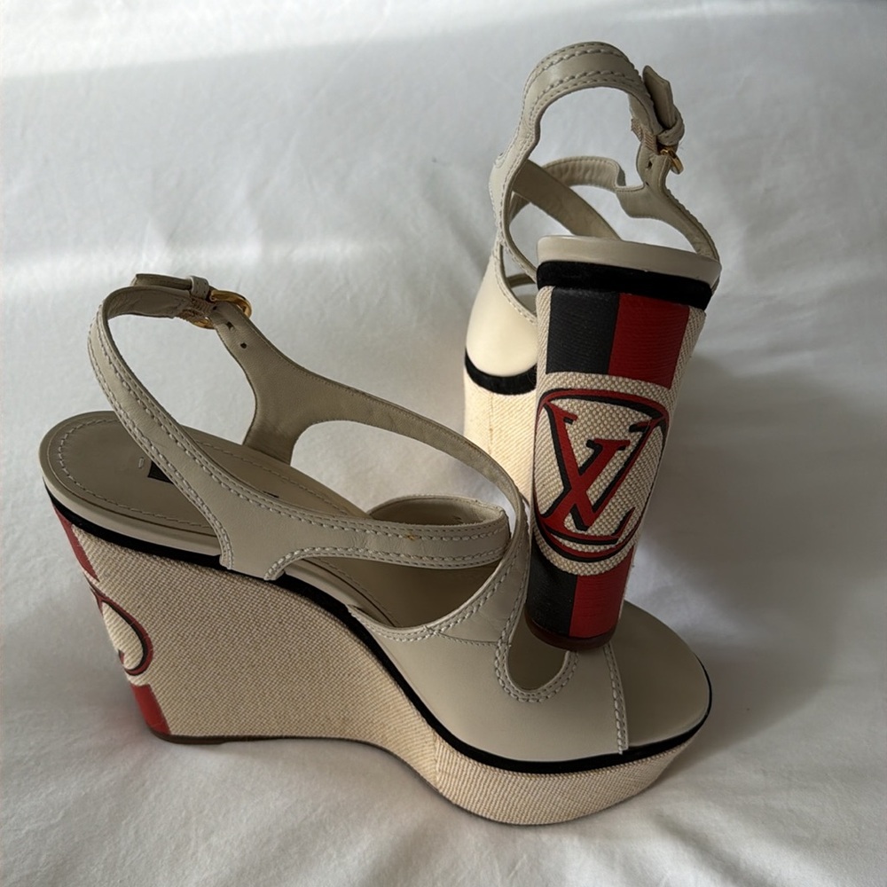 Louis Vuitton Platform Sandals size 38 1/2 - Picture 2 of 14
